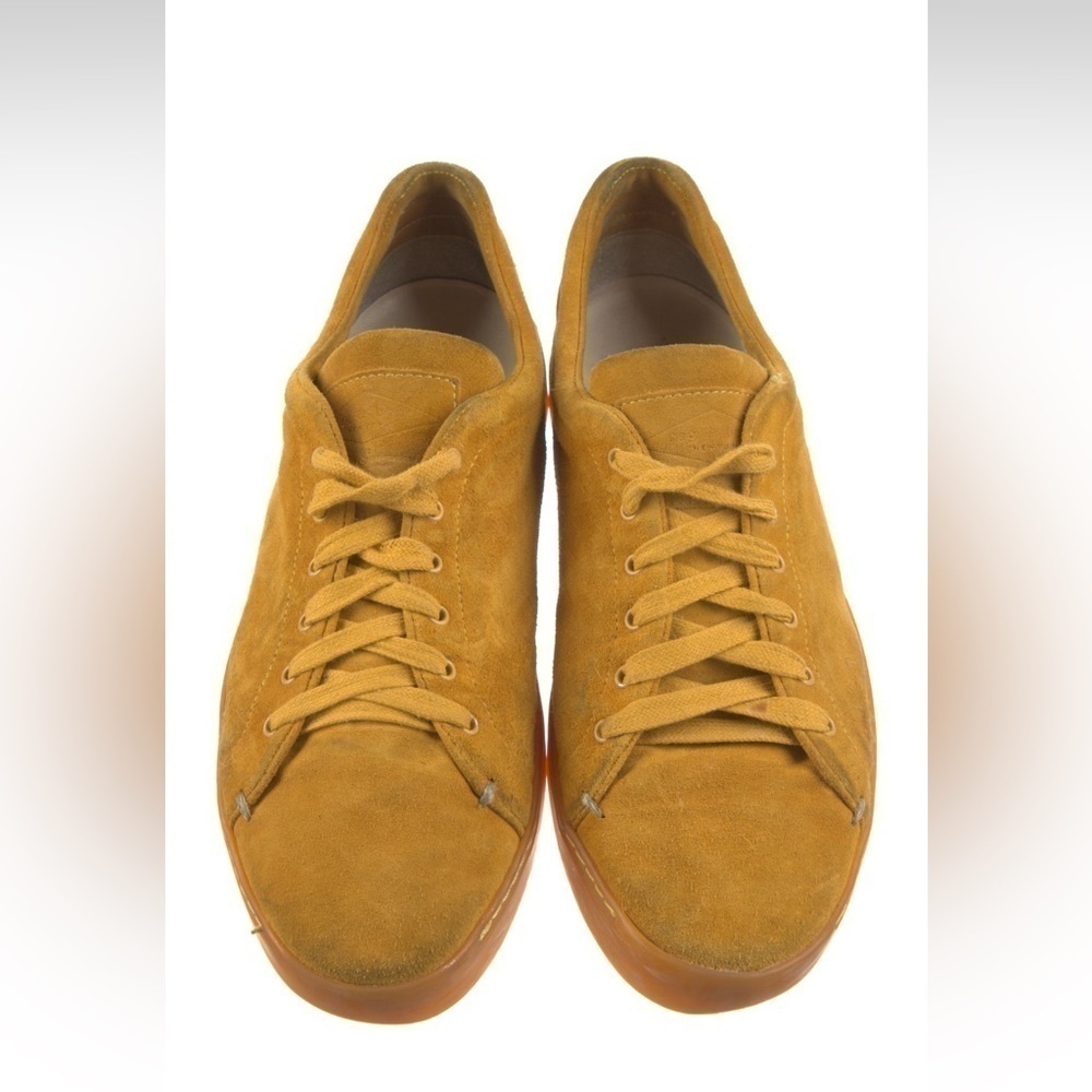 Rag & Bone suede Kent lace up mustard sneakers size 41